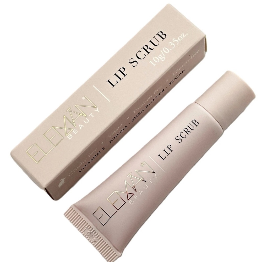ELEMAN BEAUTY Lip Scrub – 10 g / 0.35 oz | Smooth, Nourished lips
